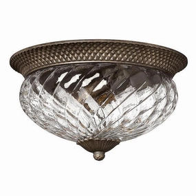 Hinkley Plantation Bronze Large Flush Ceiling Light ambient ceiling fixture
