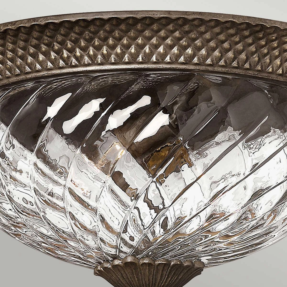 Hinkley Plantation Bronze Large Flush Ceiling Light