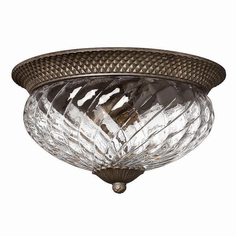 Hinkley Plantation Bronze Large Flush Ceiling Light ambient ceiling fixture