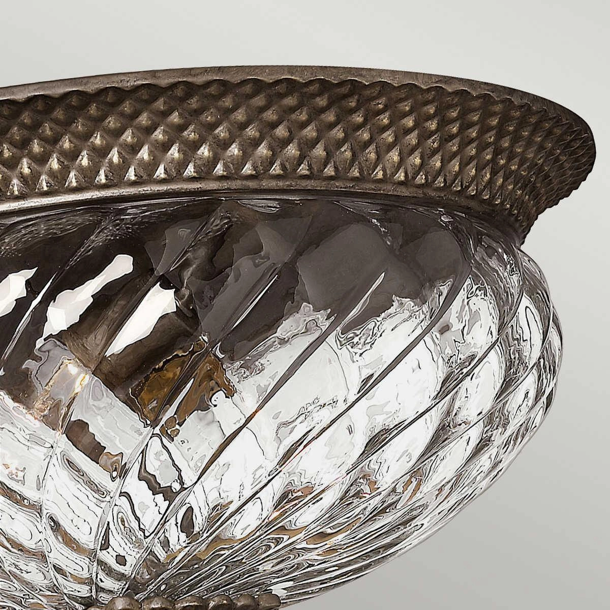 Hinkley Plantation Bronze Large Flush Ceiling Light