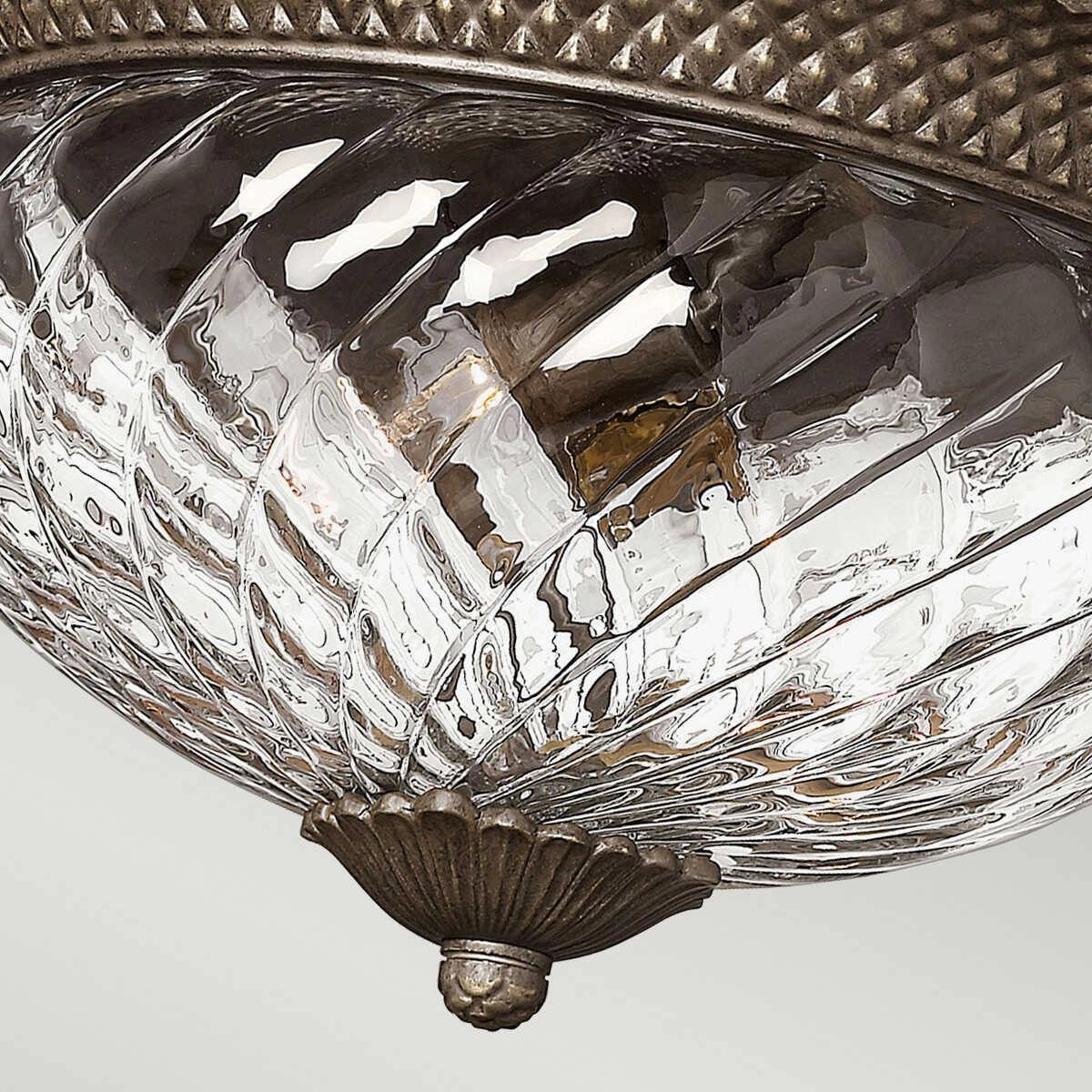 Hinkley Plantation Bronze Large Flush Ceiling Light