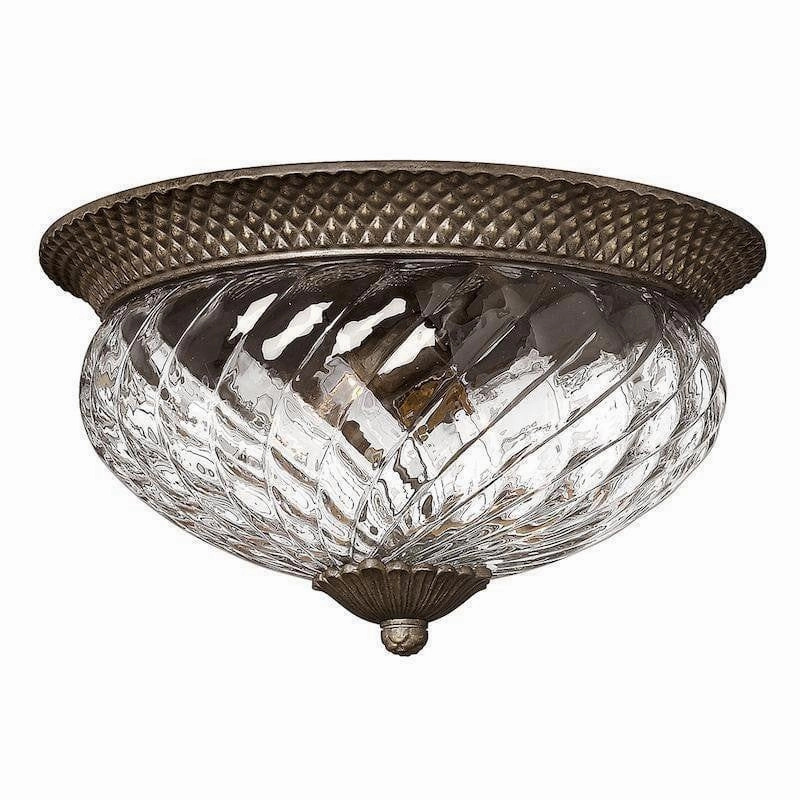 Hinkley Plantation Bronze Large Flush Ceiling Light white ceiling lamp
