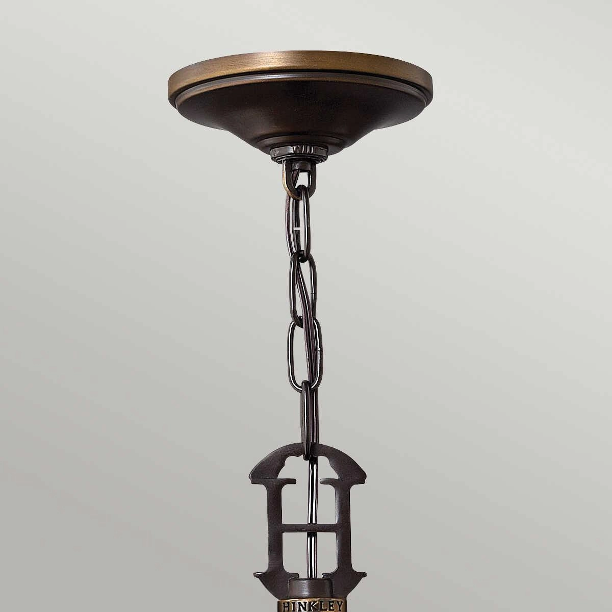 Hinkley Plymouth 3 Light Old Bronze Chandelier