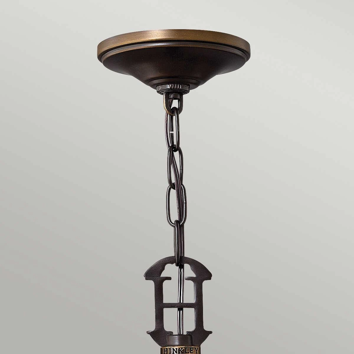 Hinkley Plymouth 3 Light Old Bronze Chandelier
