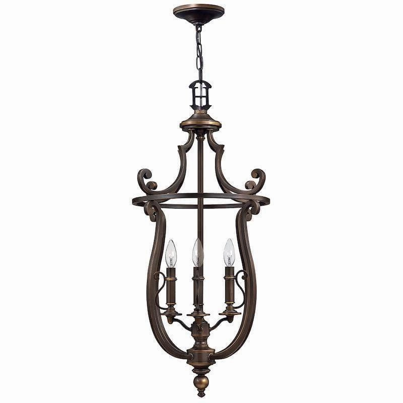 Hinkley Plymouth Pendant Bronze Ceiling Lantern 4 Light ambient ceiling fixture