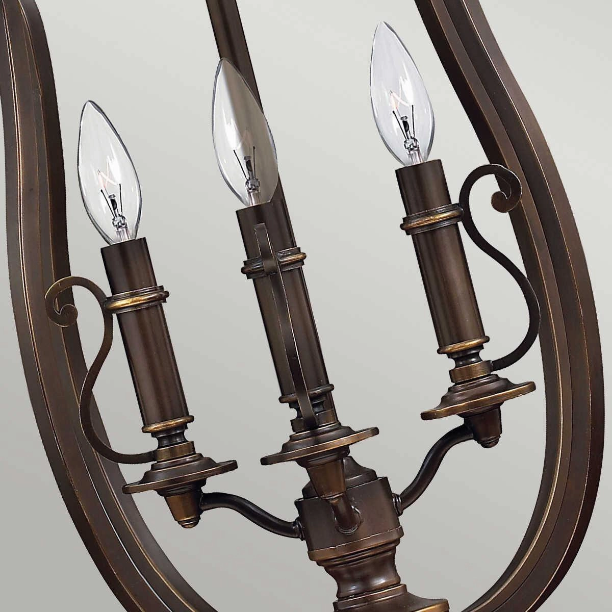 Hinkley Plymouth Pendant Bronze Ceiling Lantern 4 Light