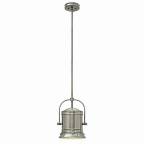 Hinkley Pullman 1 Light Brushed Nickel Ceiling Pendant soft glow ceiling light