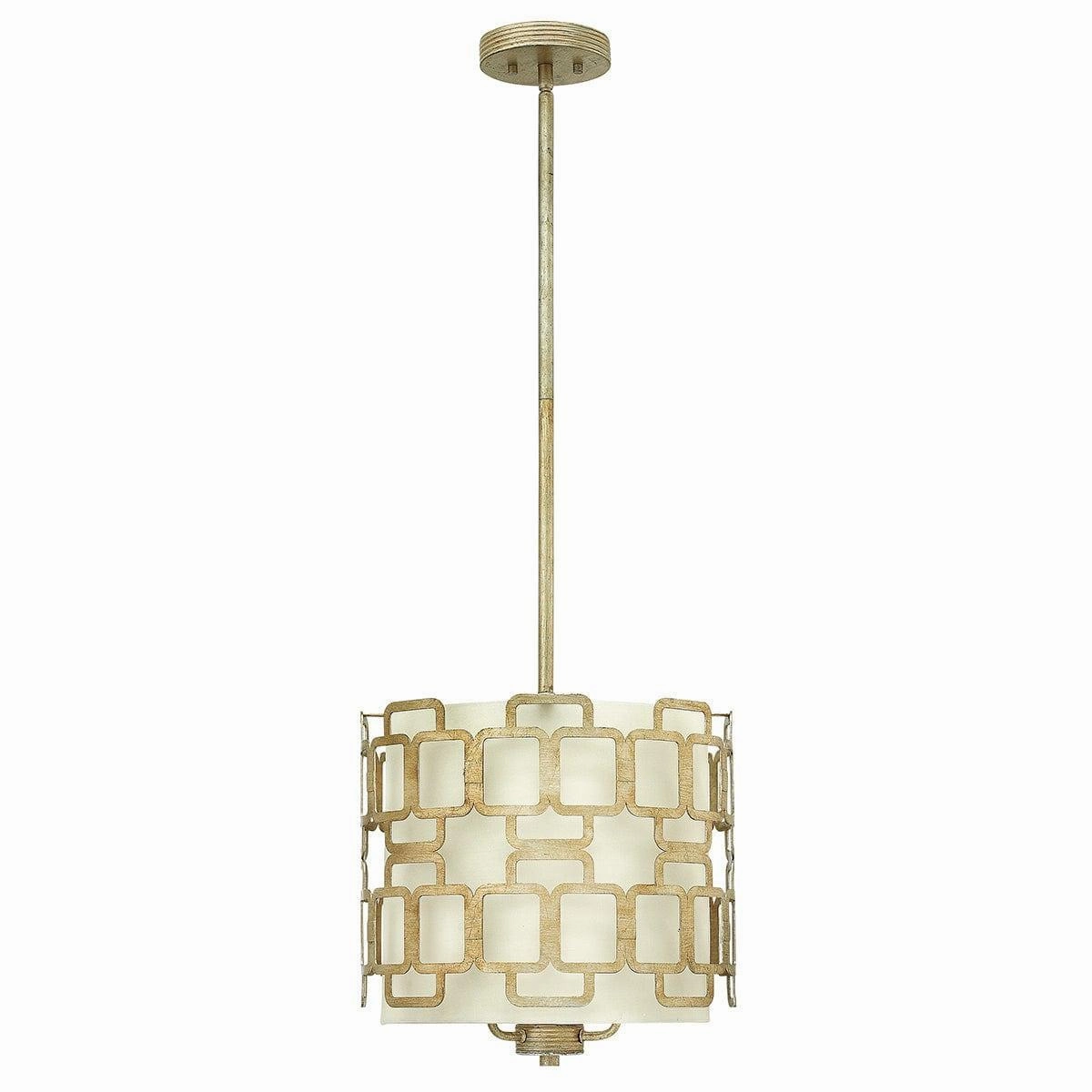 Hinkley Sabina 3 Light Silver Pendant Ceiling Light soft glow ceiling light