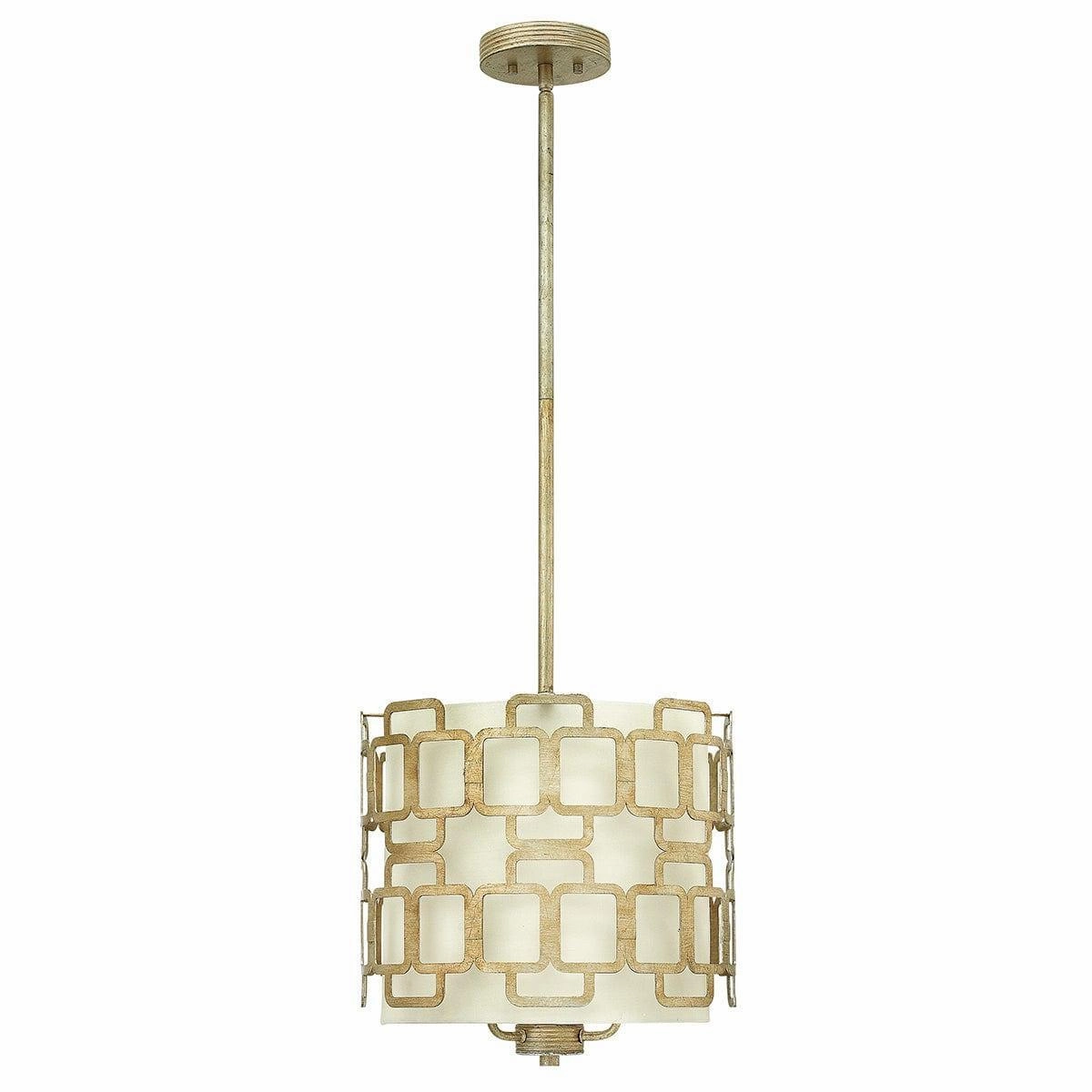 Hinkley Sabina 3 Light Silver Pendant Ceiling Light ambient ceiling fixture