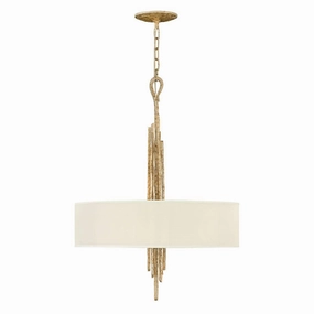 Hinkley Spyre 6 Light Champagne Gold Ceiling Pendant Light soft glow ceiling light