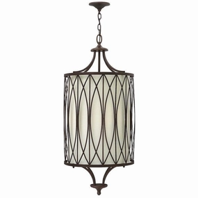 Hinkley Walden 4 Light Victorian Bronze Pendant Ceiling soft glow ceiling light