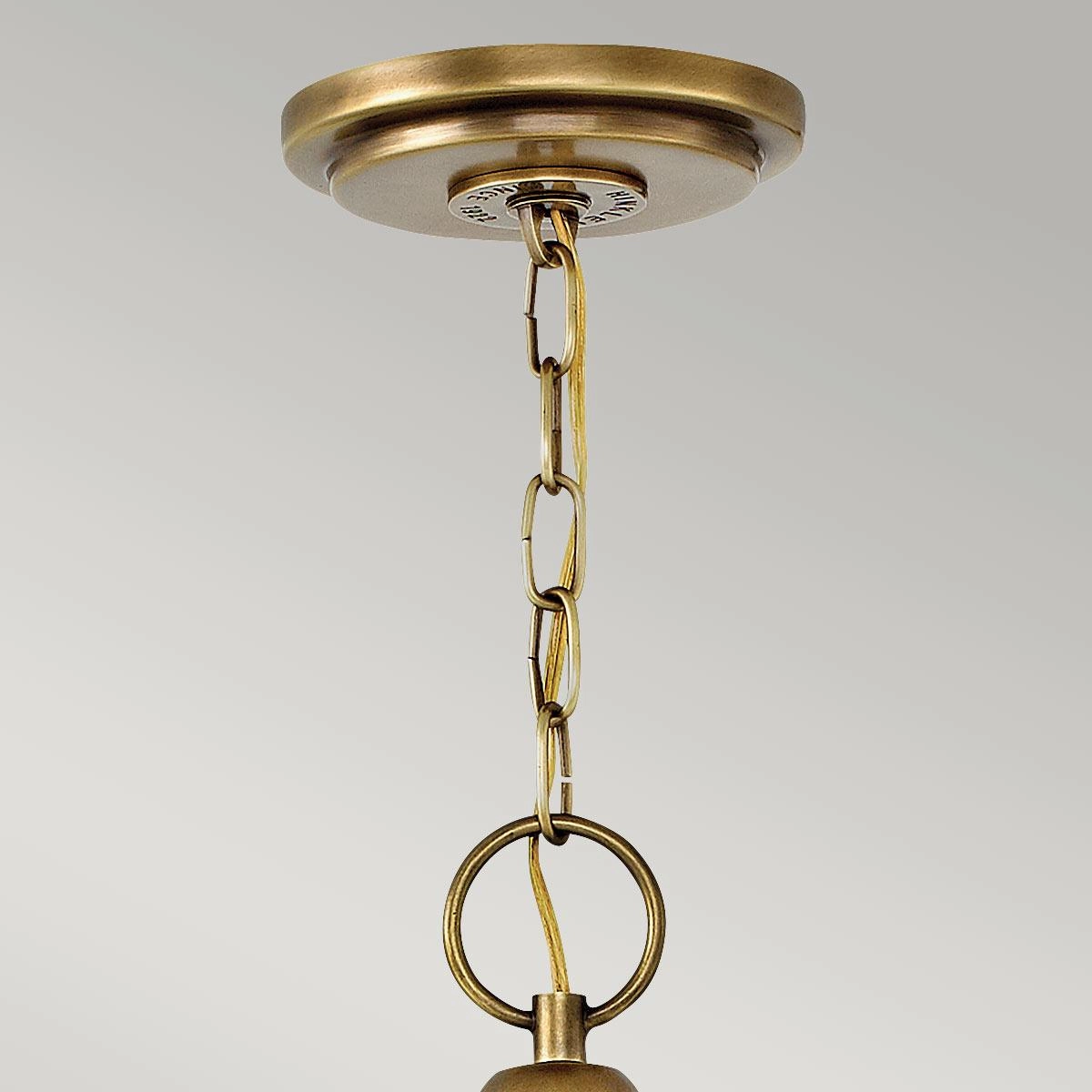 Hinkley Wexley 5 Light Heritage Brass Pendant Ceiling Light