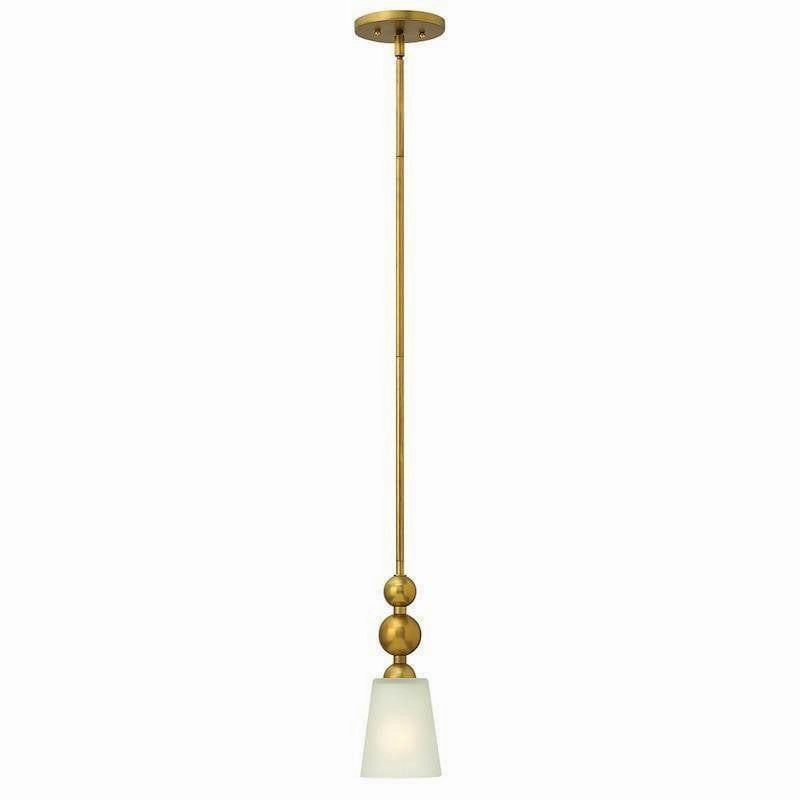 Hinkley Zelda Vintage Brass Mini Pendant Damaged Box sleek LED ceiling lamp