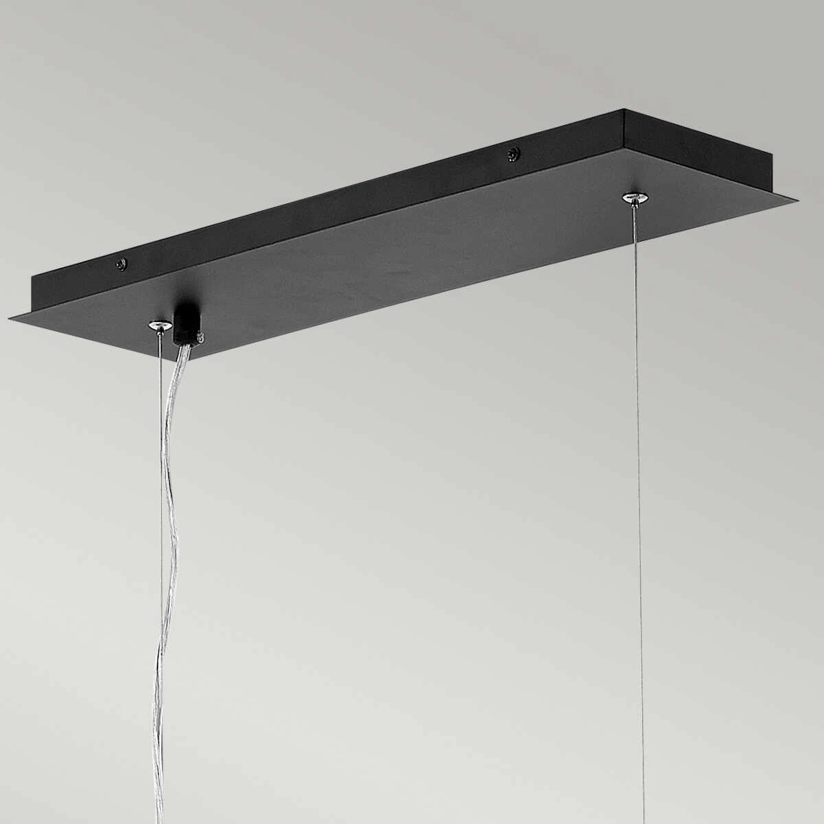 Hinkley Zuma 6 Light Black & Silver Ceiling Pendant - 110cm