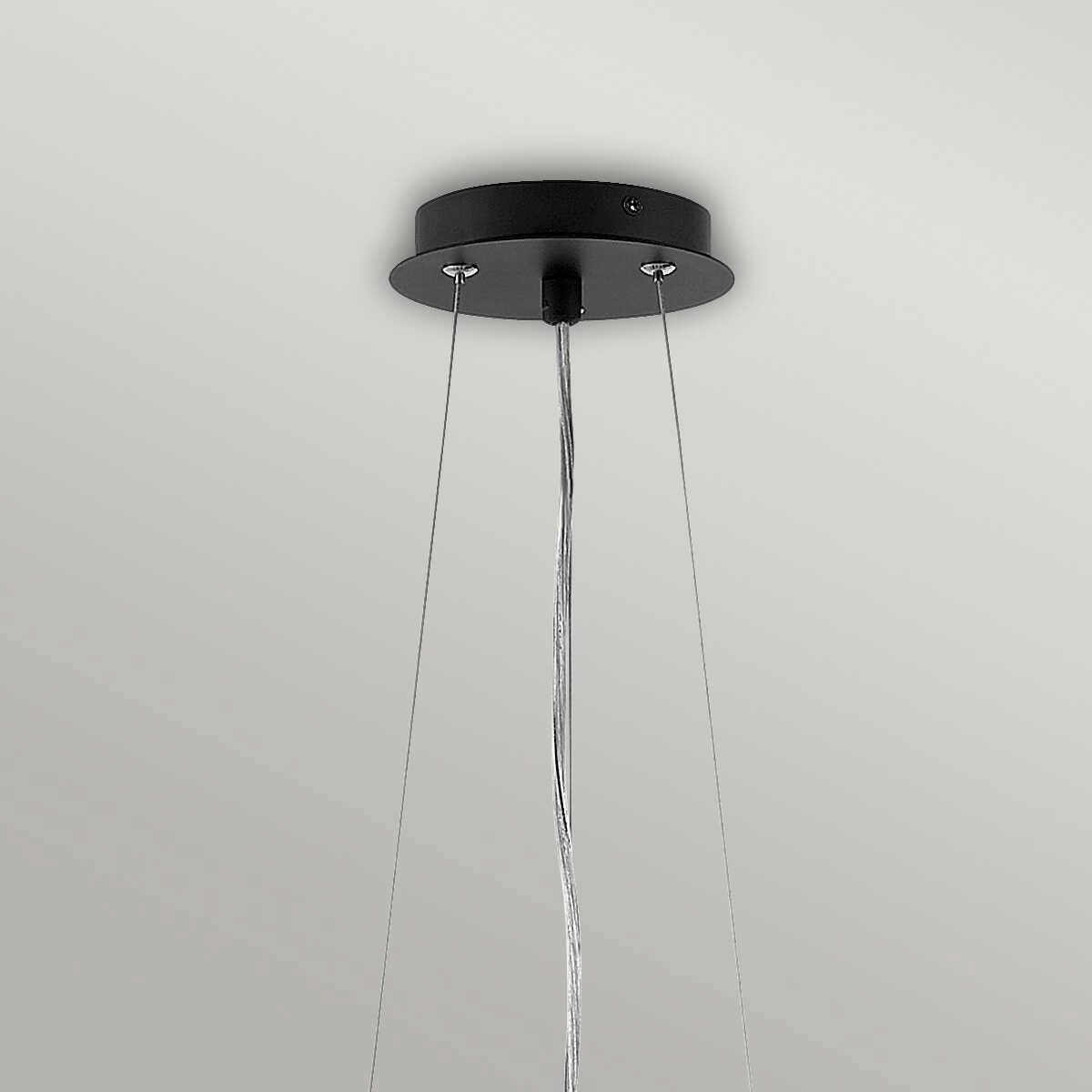 Hinkley Zuma 6 Light Black & Silver Pendant Ceiling Light - 45cm