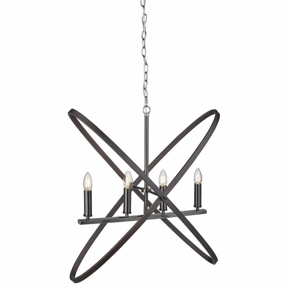 Hoopla 4 Light Pewter Pendant Ceiling Light Searchlight soft glow ceiling light