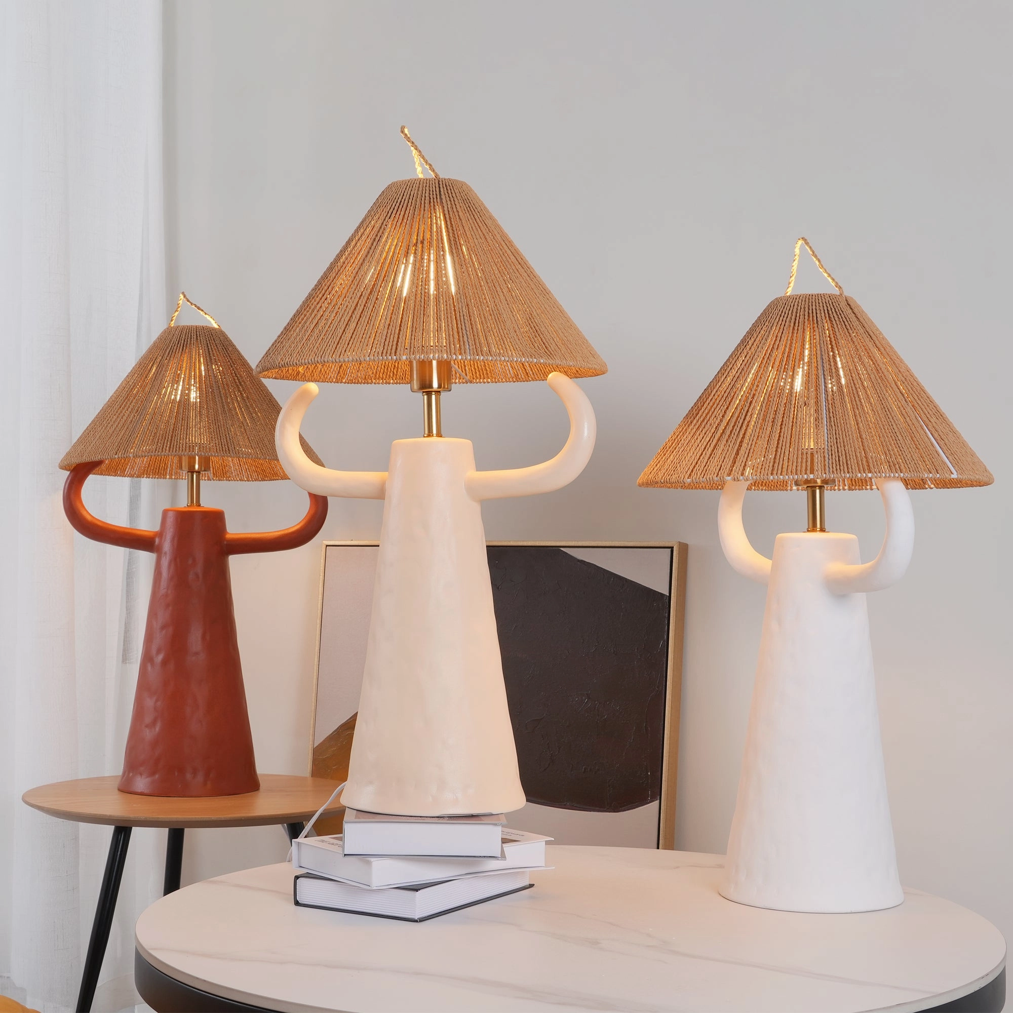 Horns Ceramic Table Lamp