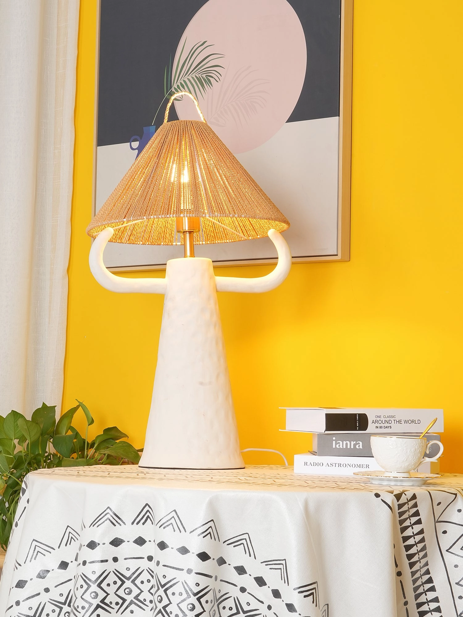 Horns Ceramic Table Lamp