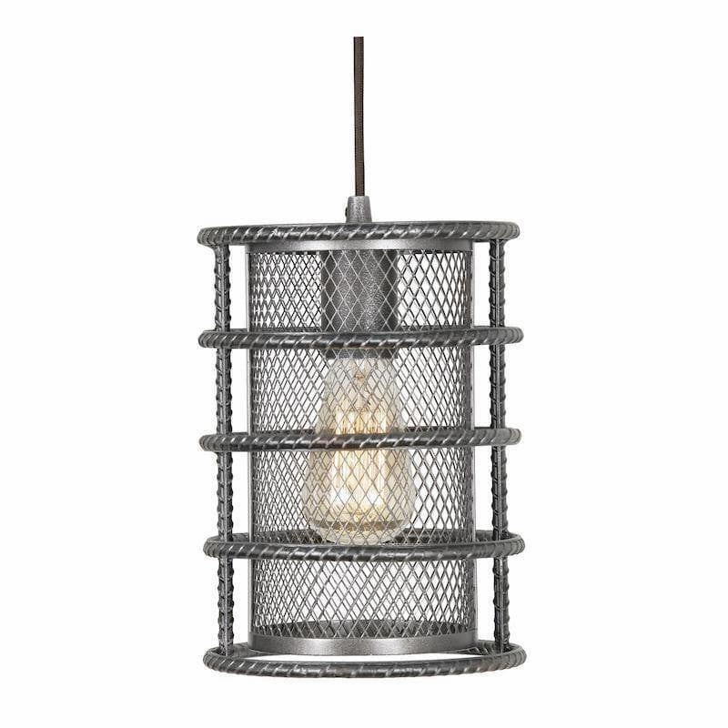 Horton 1 Light Silver Brushed Black Ceiling Pendant soft glow ceiling light