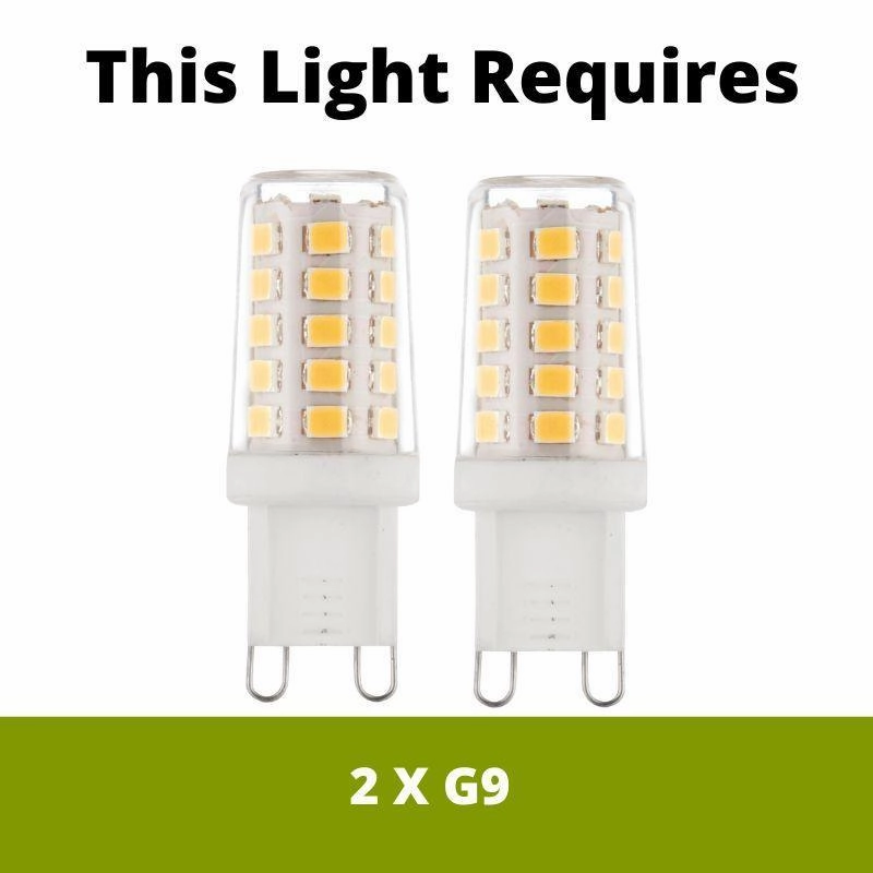 Hudson 2 Light Bathroom Wall Light