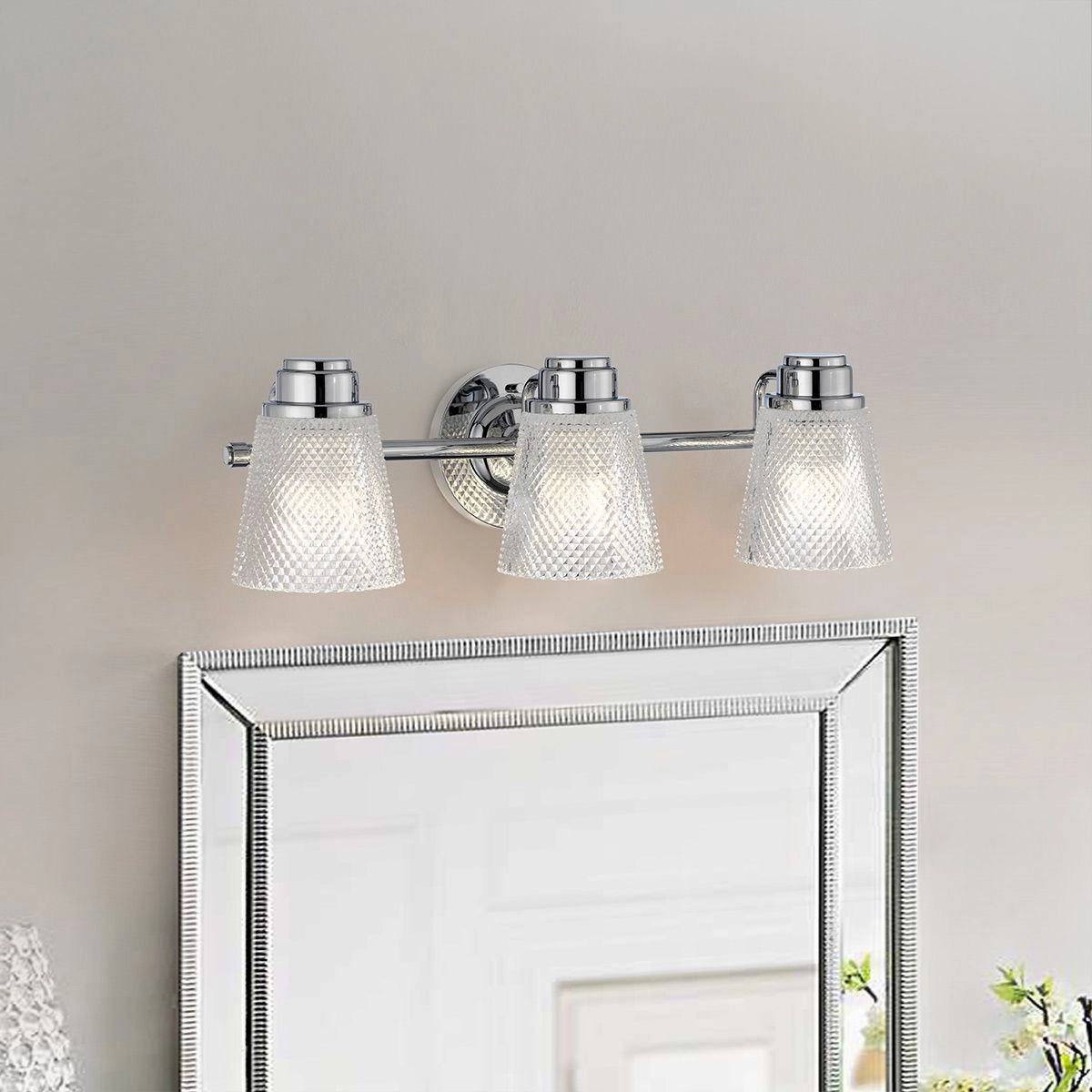 Hudson 3 Light Bathroom Wall Light