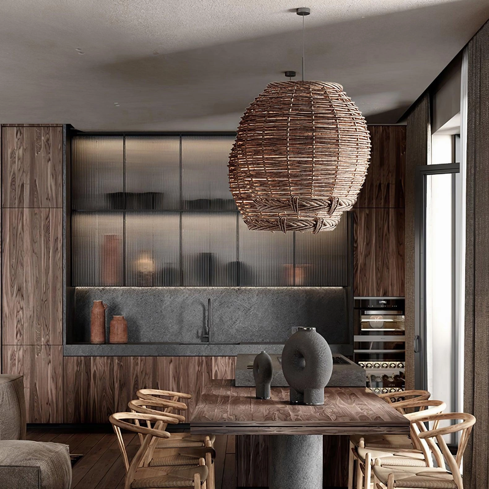 Hues Wicker Pendant Lamp