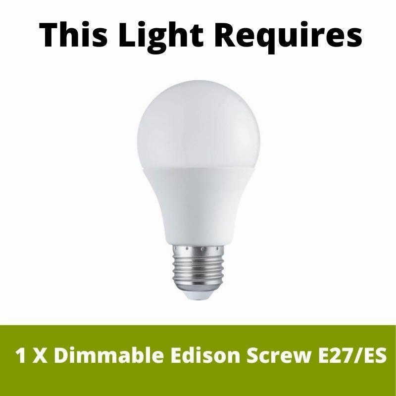 Hutchinson Medium Tiffany Ceiling Light, single Bulb Fitting