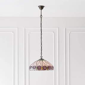 Hutchinson Medium Tiffany Ceiling Light, single Bulb Fitting recessed ceiling spot lamp