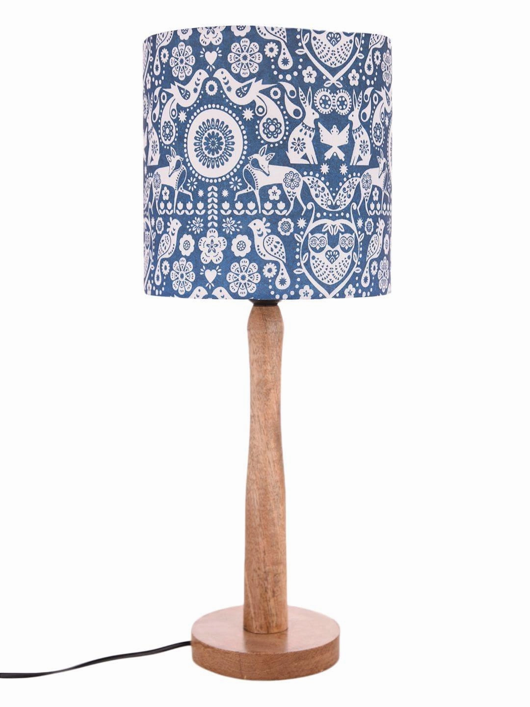 Indian Art Wooden Lamp