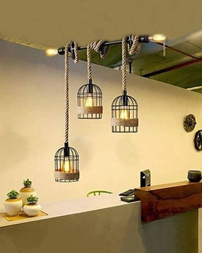 Industrial Antique Retro Metal Pendant Chandelier Lighting creative lampshade design