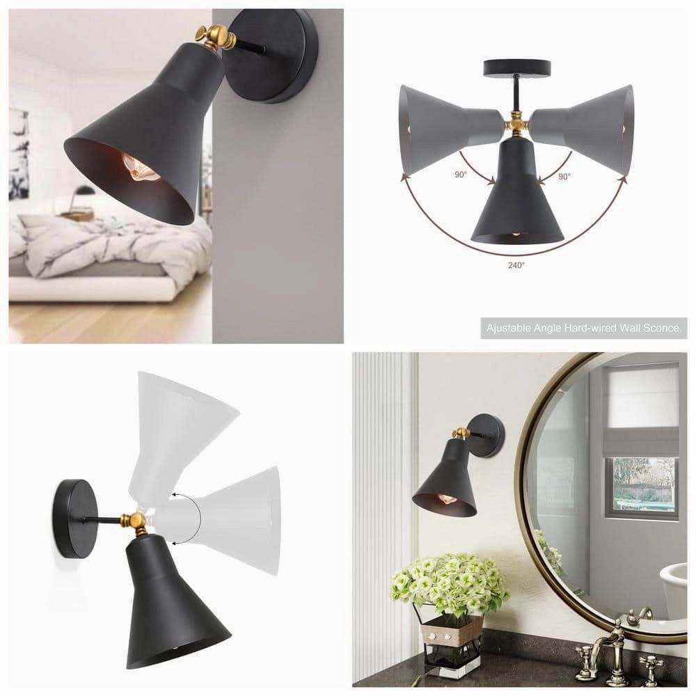 Industrial Black Metal Wall Light By SS Lightings