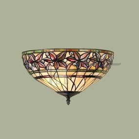 Interiors 1900 Ashtead Flush Tiffany Ceiling Light recessed ceiling spot lamp