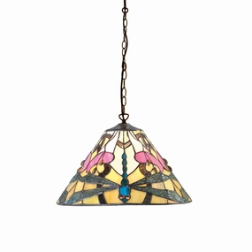 Interiors 1900 Ashton Small Tiffany Ceiling Pendant recessed ceiling spot lamp
