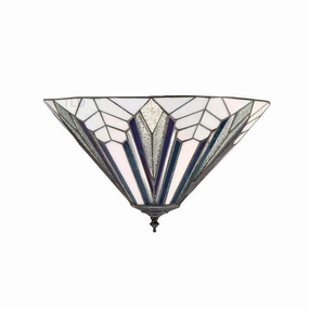 Interiors 1900 Astoria 40cm Tiffany Flush Ceiling Light recessed ceiling spot lamp