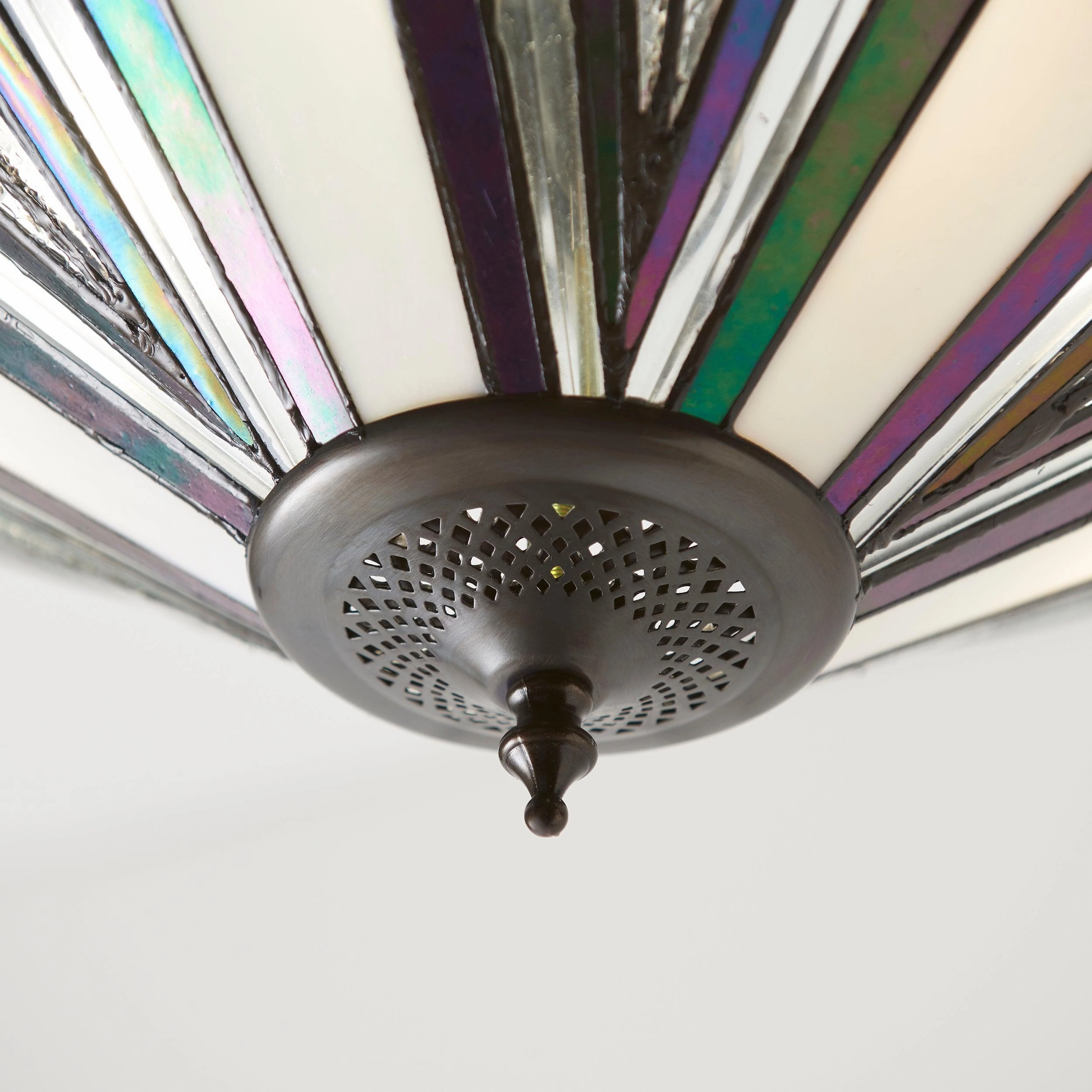 Interiors 1900 Astoria Large Inverted Tiffany Ceiling Light