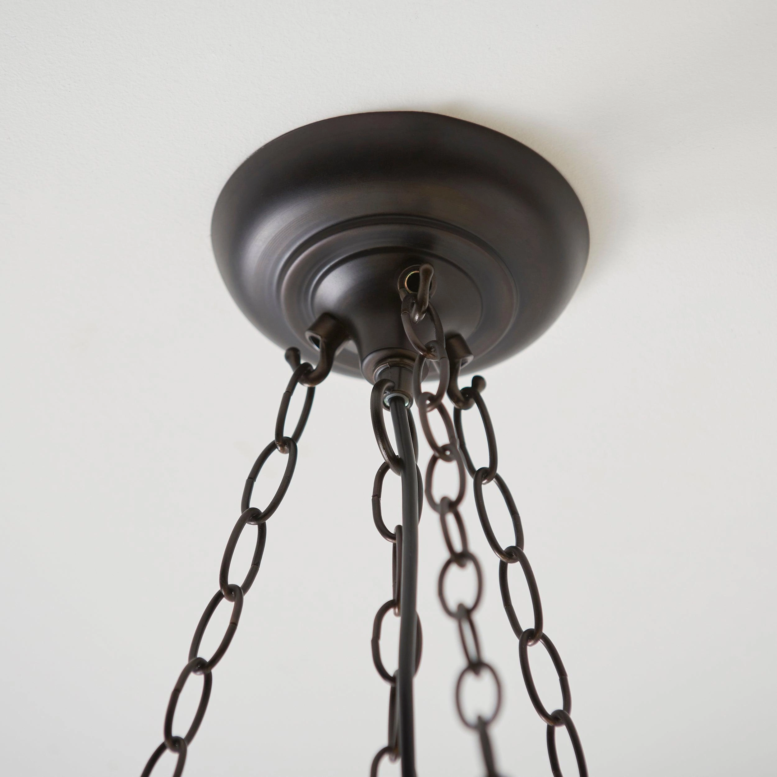 Interiors 1900 Astoria Large Inverted Tiffany Ceiling Light