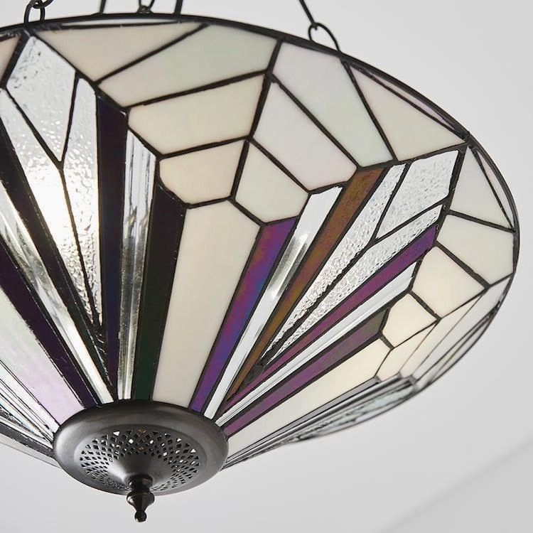 Interiors 1900 Astoria Large Inverted Tiffany Ceiling Light