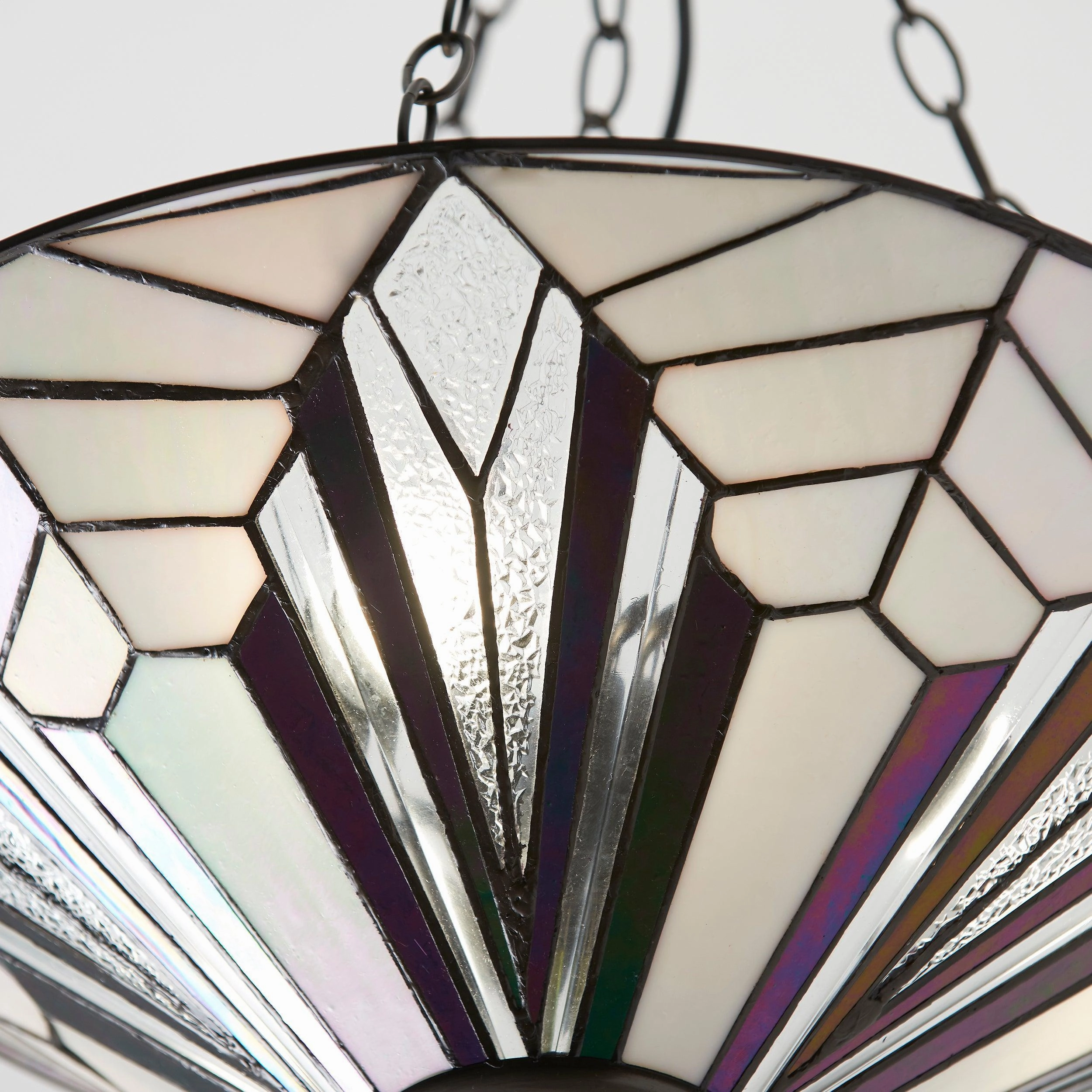 Interiors 1900 Astoria Large Inverted Tiffany Ceiling Light