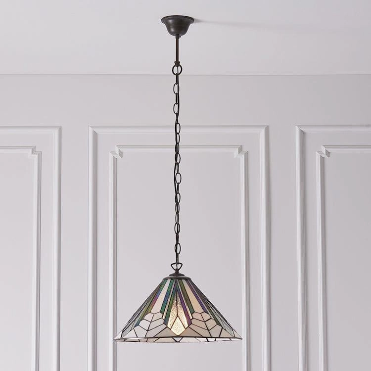 Interiors 1900 Astoria Tiffany Ceiling Pendant - 40cm