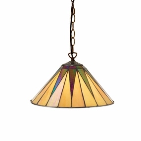 Interiors 1900 Dark Star Small Tiffany Pendant Light recessed ceiling spot lamp