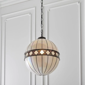 Interiors 1900 Fargo Medium Tiffany Globe Ceiling Light recessed ceiling spot lamp