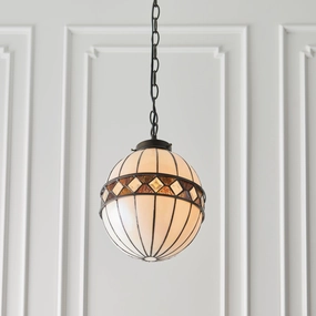 Interiors 1900 Fargo Small Tiffany Globe Ceiling Light recessed ceiling spot lamp