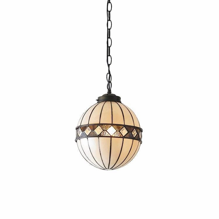 Interiors 1900 Fargo Small Tiffany Globe Ceiling Light