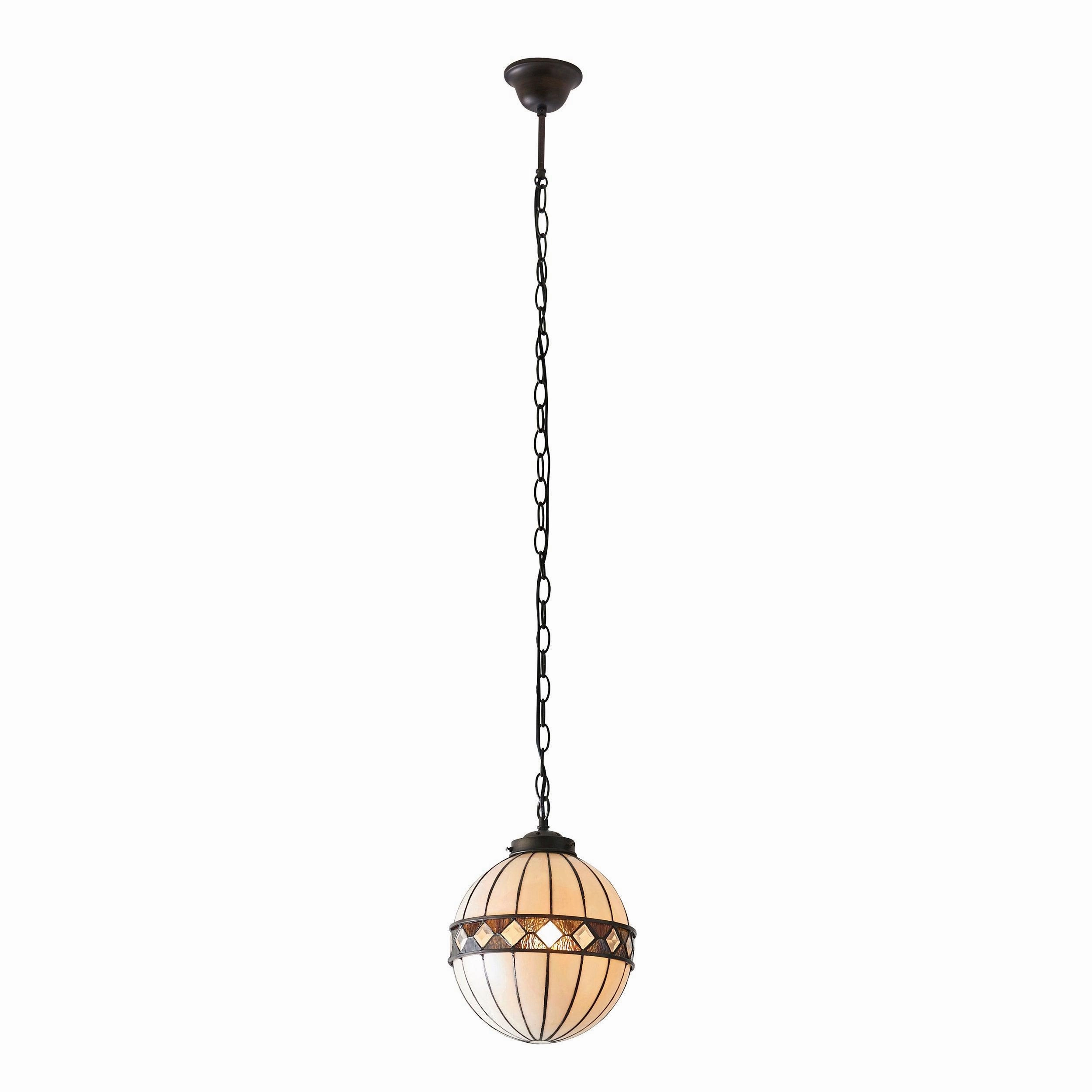 Interiors 1900 Fargo Small Tiffany Globe Ceiling Light