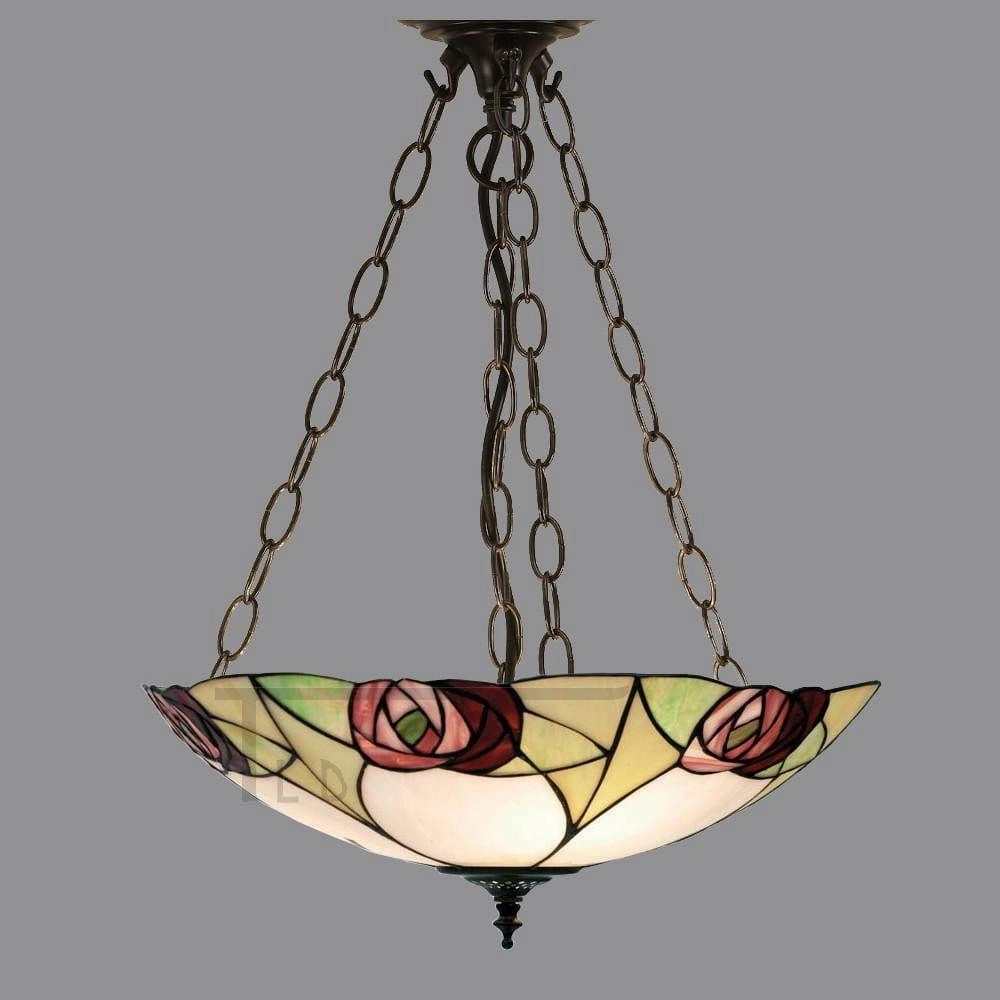 Interiors 1900 Ingram Large Inverted Tiffany Ceiling Light recessed ceiling spot lamp