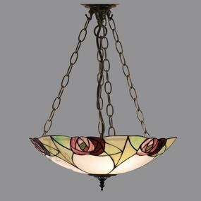 Interiors 1900 Ingram Large Inverted Tiffany Ceiling Light recessed ceiling spot lamp