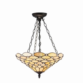 Interiors 1900 Pearl Inverted Tiffany Ceiling Light recessed ceiling spot lamp