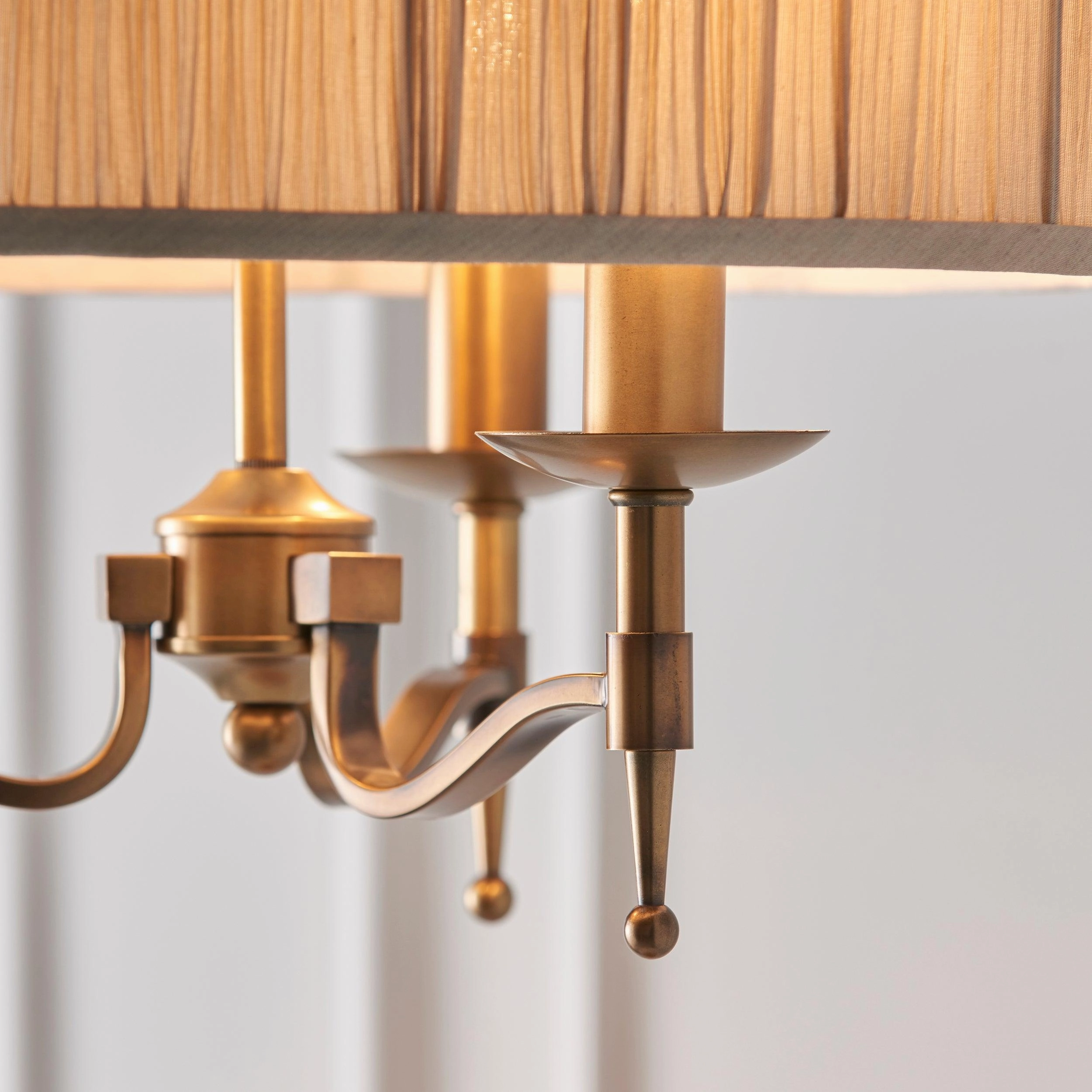 Interiors 1900 Stanford Antique Brass Finish 3 Light Pendant