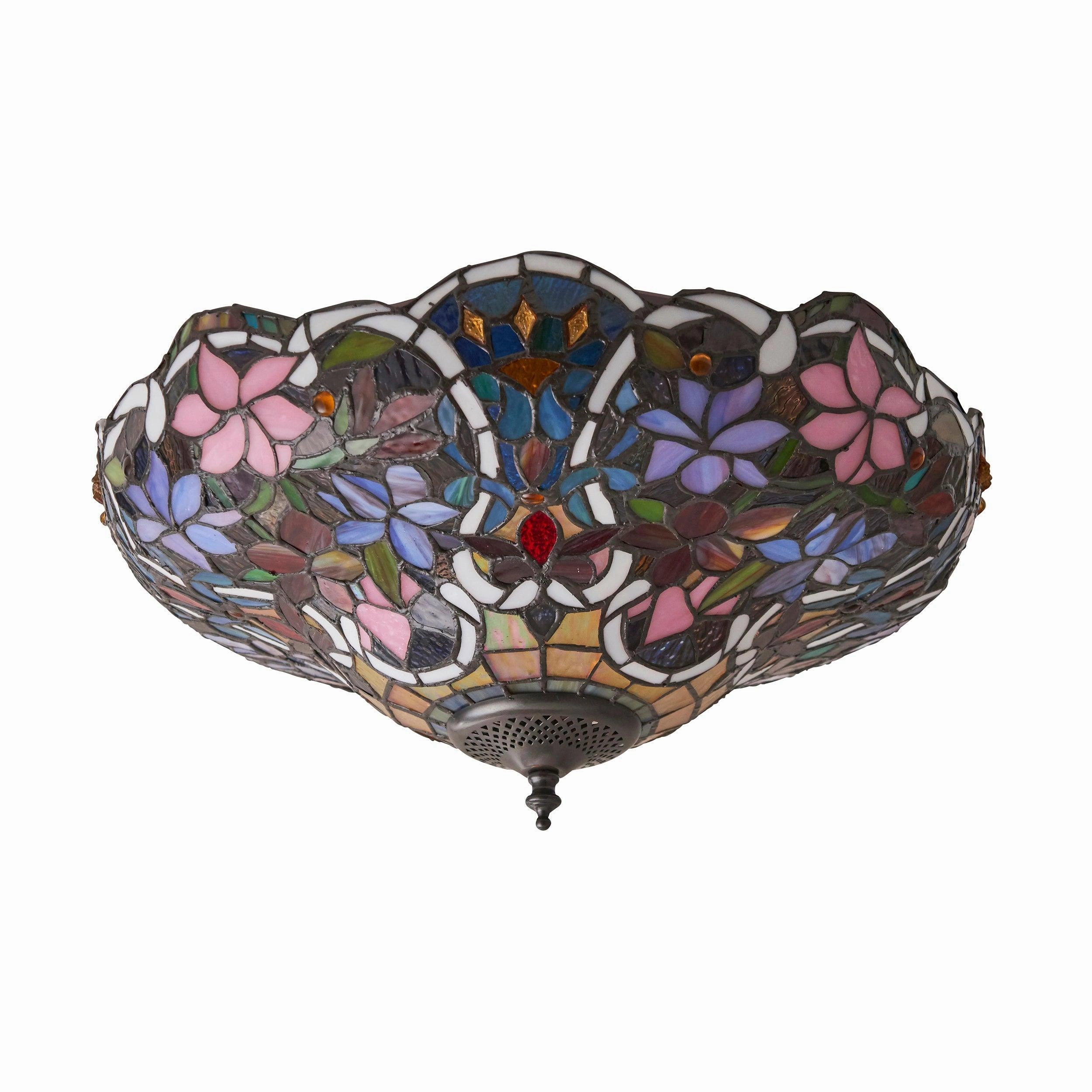 Interiors 1900 Sullivan Flush Tiffany Ceiling Light