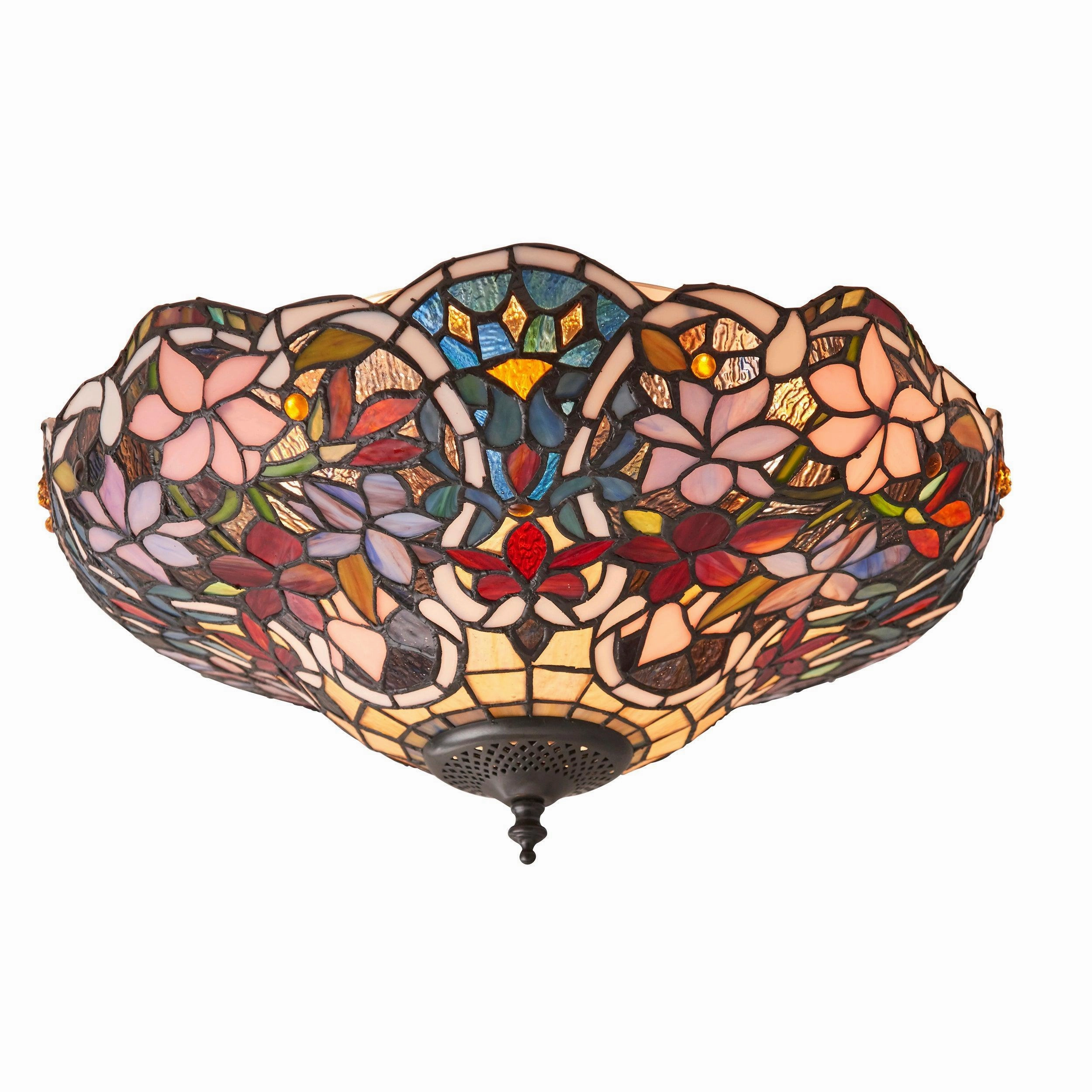 Interiors 1900 Sullivan Flush Tiffany Ceiling Light